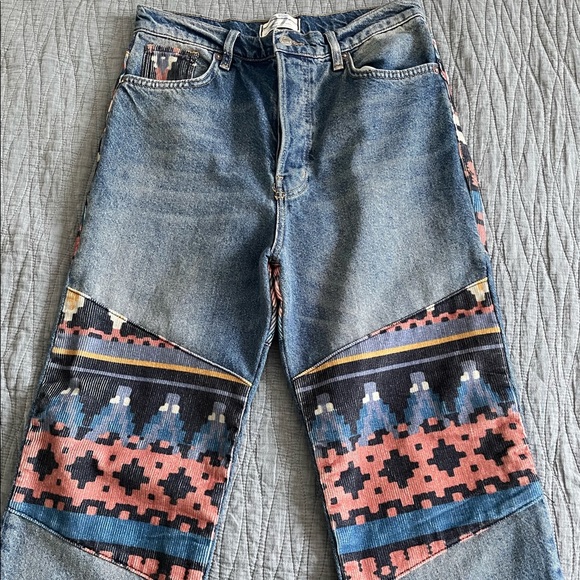 NWOT We the Free Rocky Mountain Straight Leg High Rise Button Fly Jeans Size 27 - Picture 11 of 16
